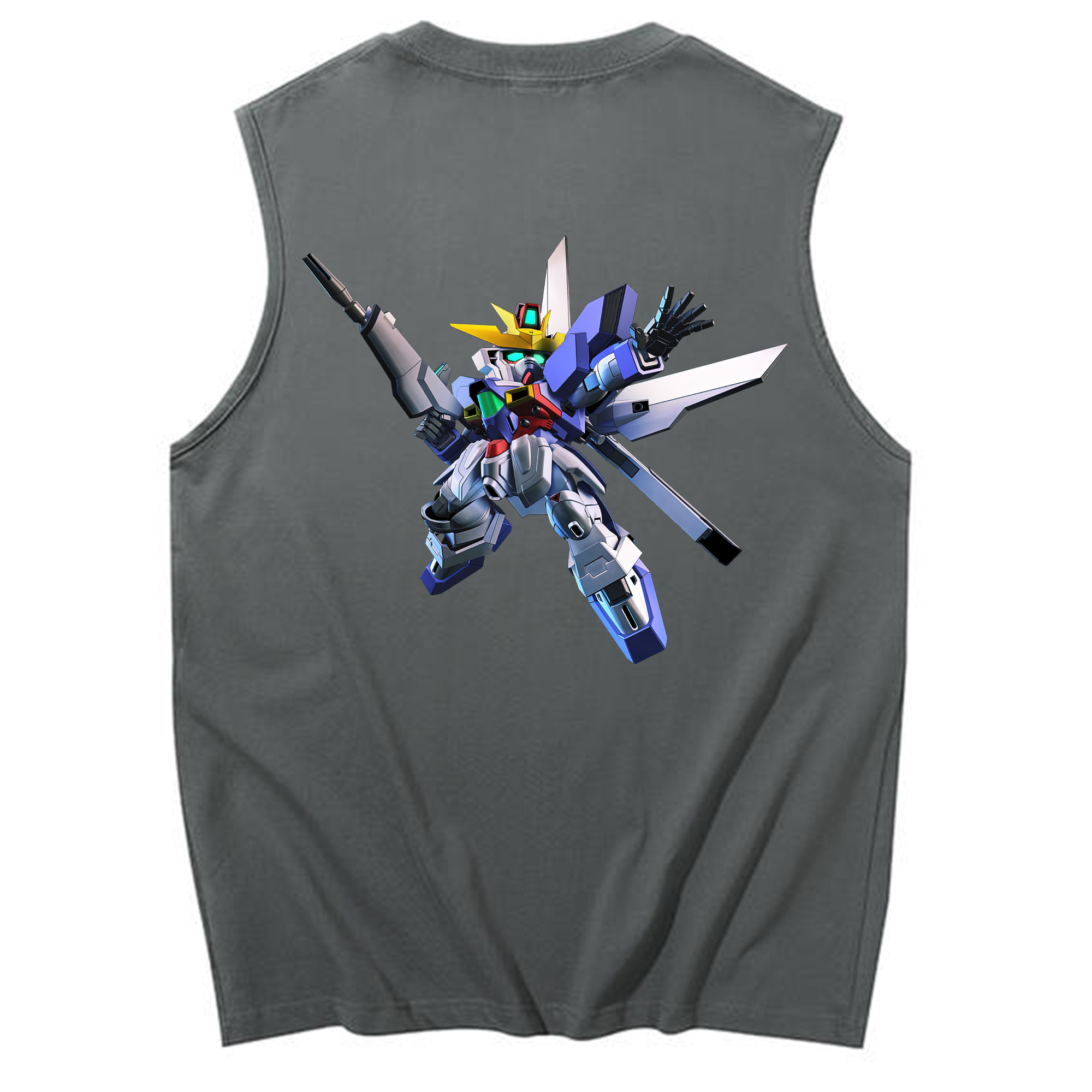 （画像用） 機動戦士ガンダム Mobile Suit Gundam コットン100％タンクトップ（背面プリント）